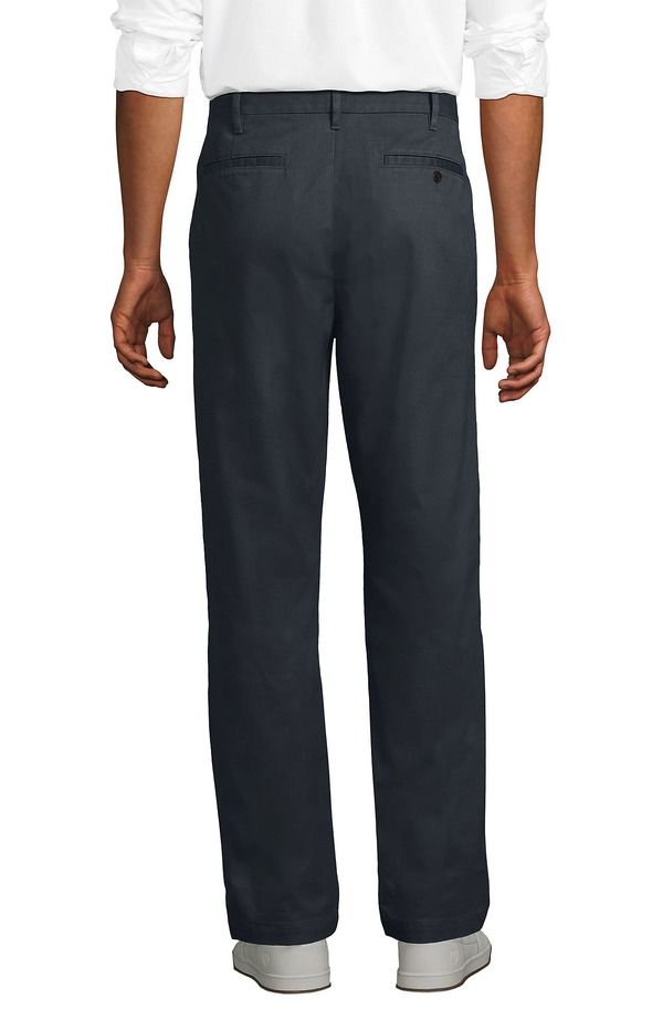 ランズエンド メンズ ボトムス カジュアルパンツ Lands End Travel Kit Comfort Waist Athletic Fit Chino Pant Steel Gray グレー