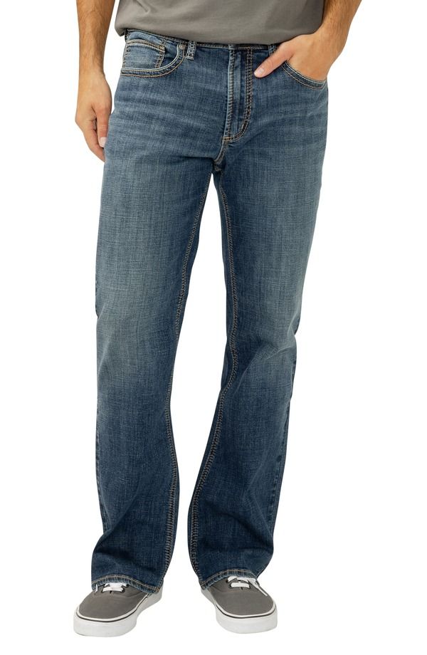 シルバー ジーンズ メンズ ボトムス デニムパンツ リラックスフィット ブーツカット ブーツ Silver Jeans Co Craig Relaxed Fit Bootcut Jeans Casti