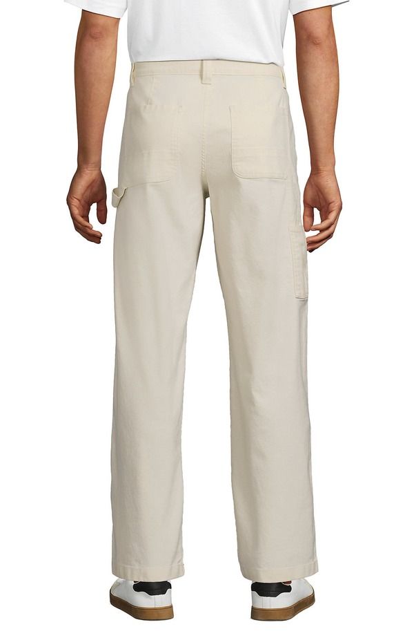 ランズエンド メンズ ボトムス カジュアルパンツ Lands End Carpenter Pant Undyed Natural