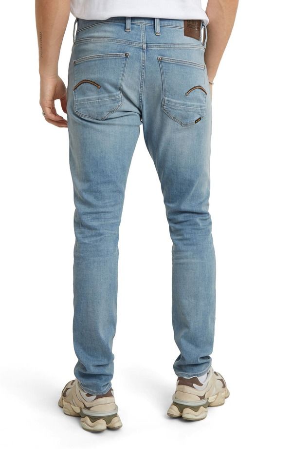 ジースター メンズ ボトムス デニムパンツ ジーンズ GSTARevend Skinny Jeans Light Indigo Aged インディゴ