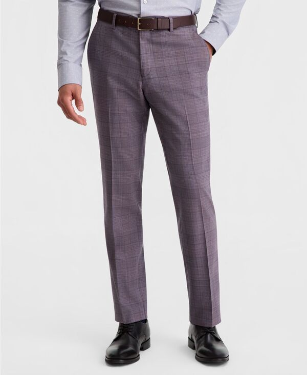 テッドベーカー メンズ ボトムス カジュアルパンツ Ted Baker Mens ModernFit Plaid Suit Separate Pants Purple パープル