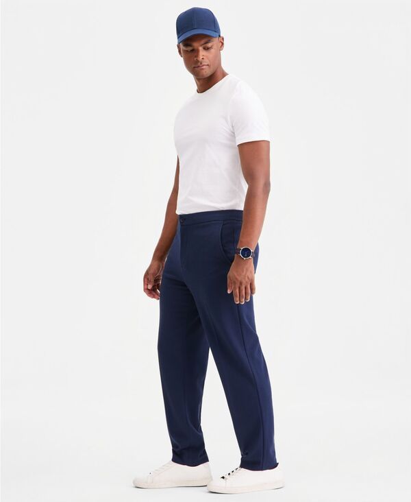 アルファニ メンズ ボトムス カジュアルパンツ ニット Alfani Mens Textured Knit Suit Pants Macys Exclusive Neo Navy ネイビー