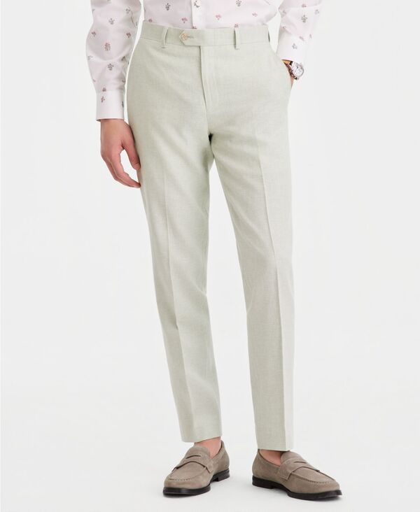 バースリー メンズ ボトムス カジュアルパンツ リネン Bar III MenslimFit LinenBlend Suit Separates Pants Macys Exclusive Mint