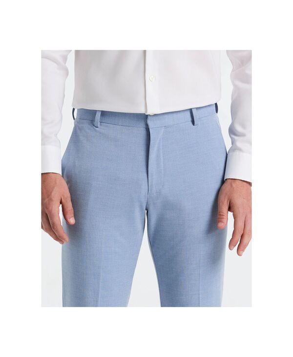 ペリーエリス メンズ ボトムス カジュアルパンツ スリムフィット Perry Ellis Mens Dobby Louislim Fit Suit Pants Infinity