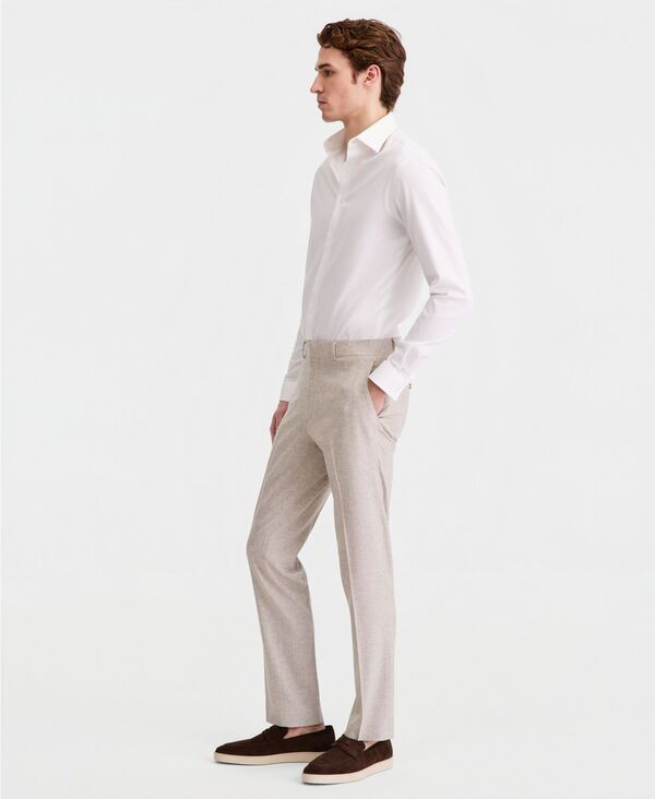 ケネスコール メンズ ボトムス カジュアルパンツ Kenneth Cole Reaction Mens Check SlimFit Suit Separate Pantsand サンド