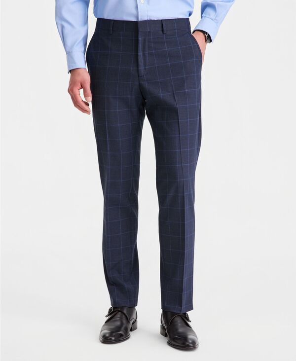 ケネスコール メンズ ボトムス カジュアルパンツ Kenneth Cole Reaction Mens Windowpane SlimFitechniCole Suit Separate Pants
