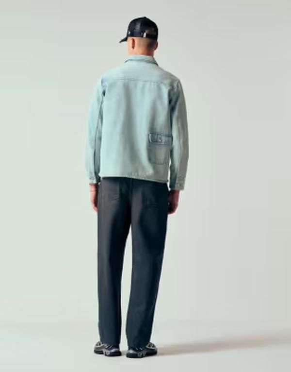 エイソス メンズ ボトムス デニムパンツ ジーンズ ASOS DESIGN relaxed tapered jeans in dark wash blue with pleats Dark wash