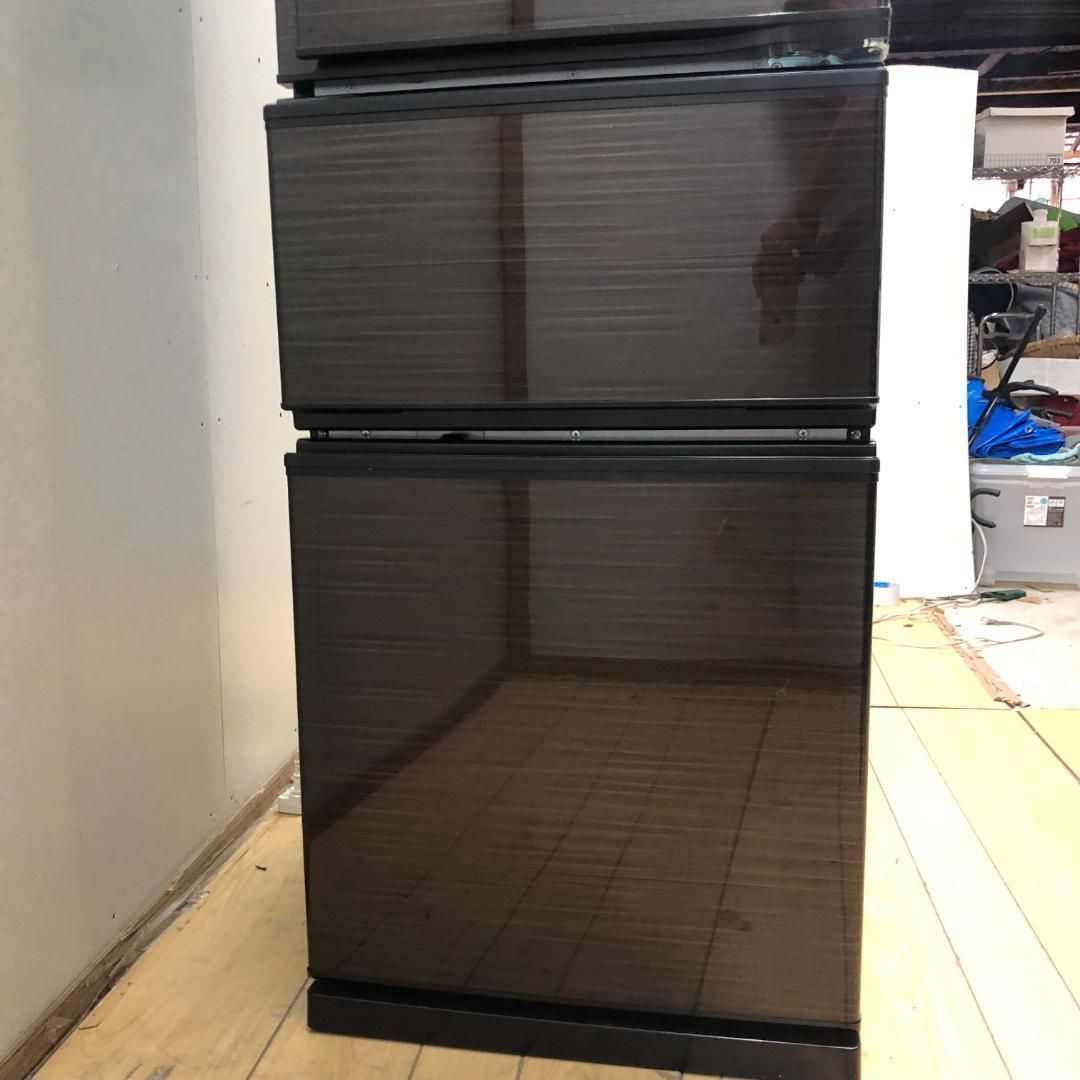 美品 三菱電機 MITSUBISHI 冷蔵庫 300L 3ドア MR-CX30BKE-BR 2020年製 中古 動作品 ノンフロン 右開き 生活家電 ファミリー向け ダークブラウン 取説 保証書 コジマ長期保証付　88261-1-030