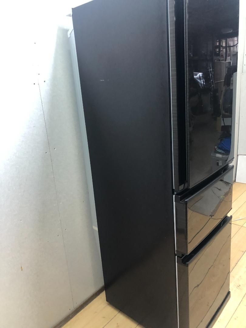 美品 三菱電機 MITSUBISHI 冷蔵庫 300L 3ドア MR-CX30BKE-BR 2020年製 中古 動作品 ノンフロン 右開き 生活家電 ファミリー向け ダークブラウン 取説 保証書 コジマ長期保証付　88261-1-030
