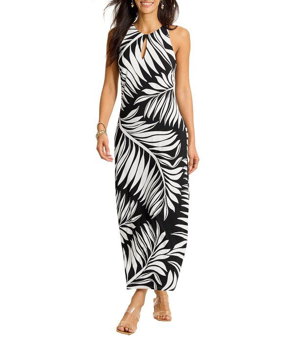 トッミーバハマ レディース トップス ワンピース クルーネック ノースリーブ マキシ Tommy Bahama Jasmina Lush Zebra Crew Neck Sleeveless Maxi