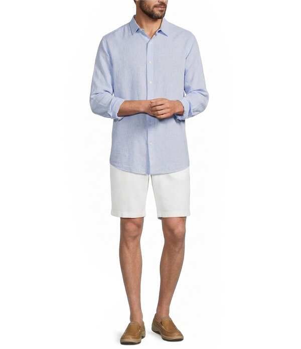 カリビアン メンズ ボトムス ハーフパンツ・ショーツ トール ショートパンツ リネン Caribbean Big Tall 9 Inseam Linen Shorts White ホワイト カリビアン メンズ ボトムス ハーフパンツ・ショーツ トール ショートパンツ リネン Caribbean Big Tall 9 Inseam Linen Shorts White ホワイト