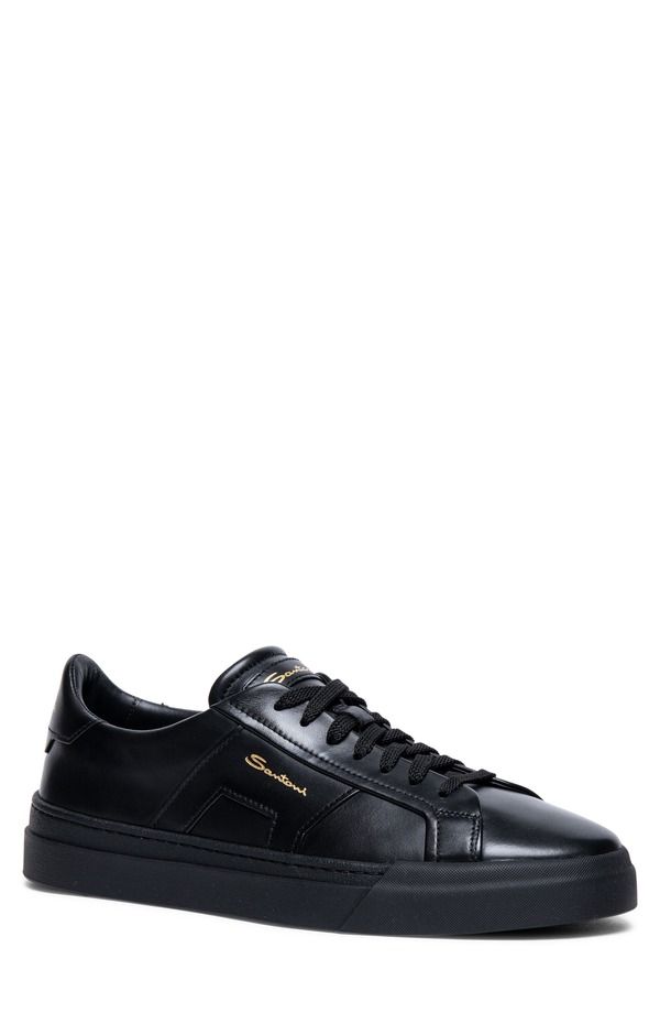 サントーニ メンズ シューズ スニーカー Santoni Low Top Sneaker N01 Black ブラック