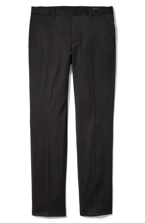 ボノボス メンズ ボトムス カジュアルパンツ コットン Bonobos Jetsetter Flat Front Hemmed Stretch Cotton Dress Pants Black ブラッ