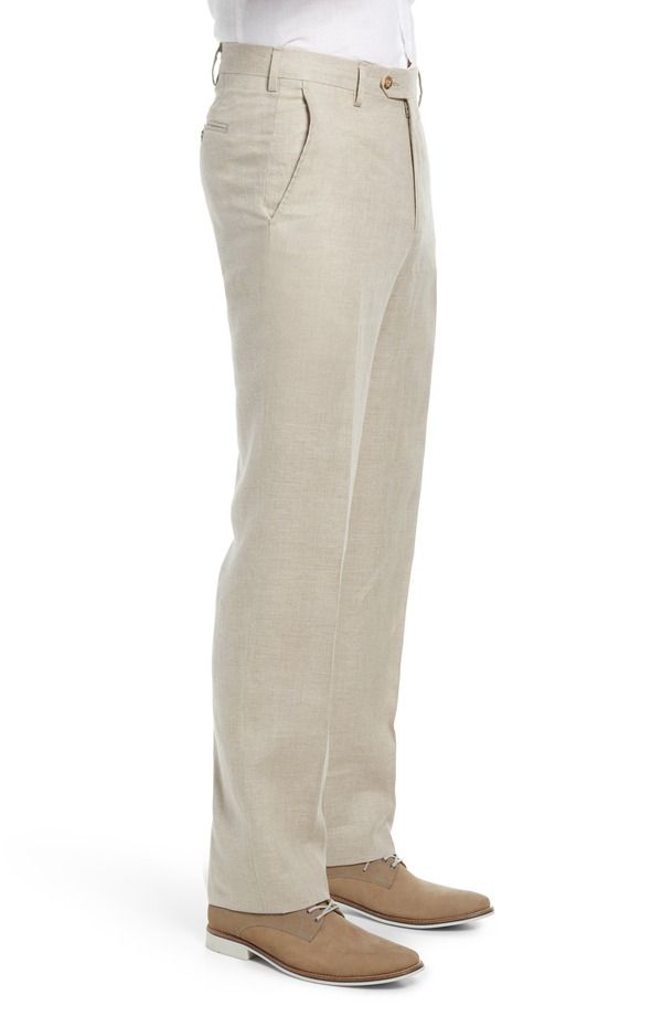 ベール メンズ ボトムス カジュアルパンツ リネン Berle Mens Flat Front Linen Dress Pants Natural ベール メンズ ボトムス カジュアルパンツ リネン Berle Mens Flat Front Linen Dress Pants Natural
