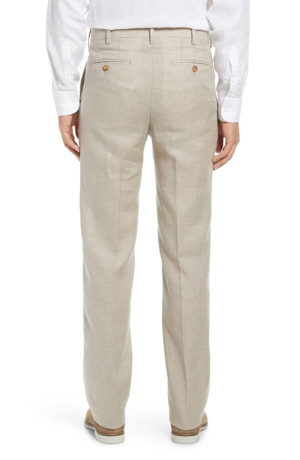 ベール メンズ ボトムス カジュアルパンツ リネン Berle Mens Flat Front Linen Dress Pants Natural ベール メンズ ボトムス カジュアルパンツ リネン Berle Mens Flat Front Linen Dress Pants Natural