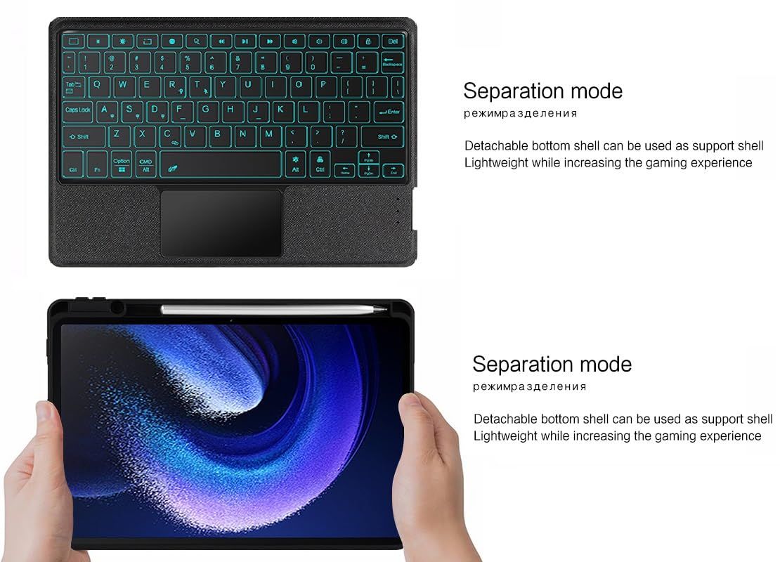縦/横置き シャオミ Xiaomi Pad mini 8.8インチ対応 キーボード ケース タッチパッド バックライト付き マグネット式 分離式 シャオミカバー タブレット Xiaomi Pad Mini タブレット 8.8インチ 角度を自由に変更 ケース 磁 縦/横置き シャオミ Xiaomi Pad mini 8.8インチ対応 キーボード ケース タッチパッド バックライト付き マグネット式 分離式 シャオミカバー タブレット Xiaomi Pad Mini タブレット 8.8インチ 角度を自由に変更 ケース 磁