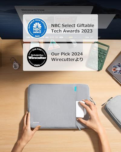 tomtoc 360°耐衝撃 パソコンケース 13インチ MacBook Air M5/M4/M3/M2/M1 2026-2018 /13型 MacBook Pro M2/M1 2024-2016対応 保護 スリーブ 13インチ MacBook Neo Aｍａ