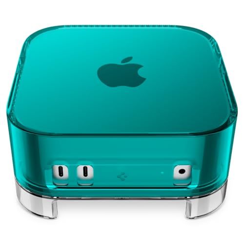 Spigen Apple Mac mini M4/M4 Pro (2024) 対応ケース エアフィルター スタンド 防塵 通気性 保護カバー クラシック・C1 ACS09213 (ボンダイ・ブルー)ｍａ