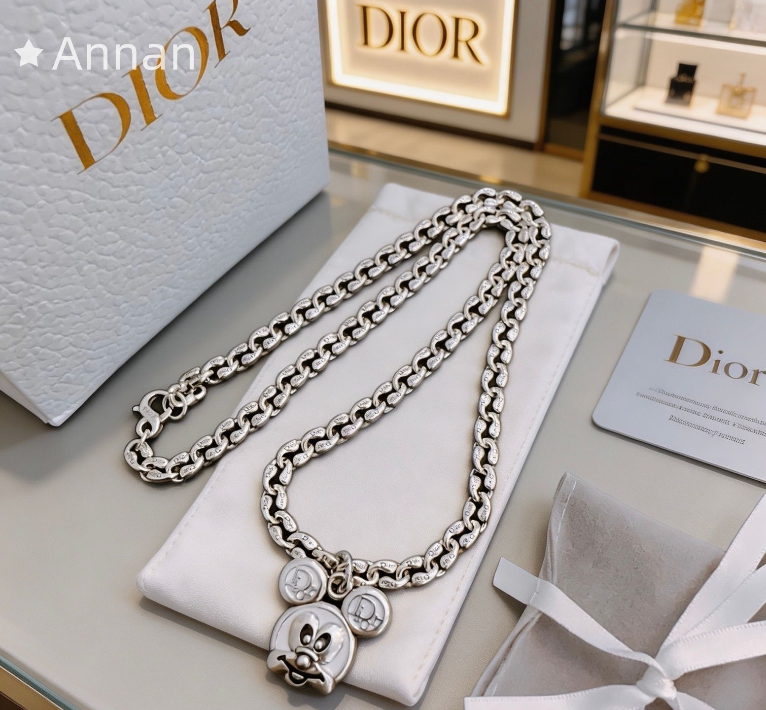 送料無料 美品 美品 超美品 新品 CHRISTIAN DIOR クリスチャン ディオール ネックレス メンズ 結婚式 卒業式 清楚 イベント 入学式