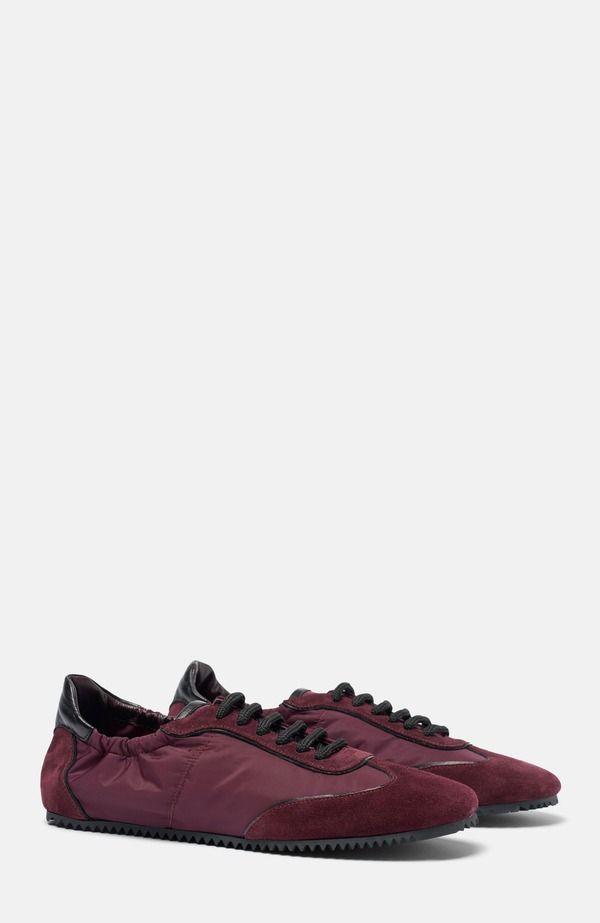 スカロッソ レディース シューズ スニーカー SCAROSSO Riley Sneakers Burgundy Nylon バーガンディ