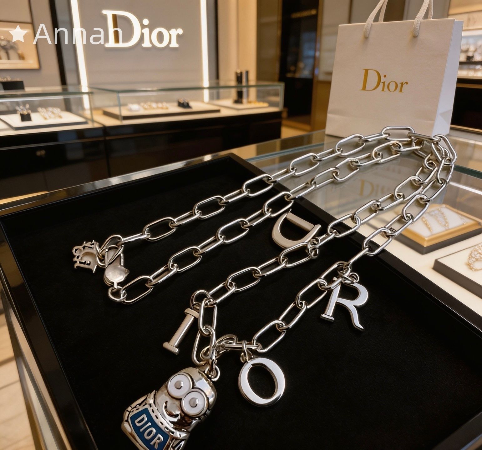 限界 超美品 最終値下げ 新品 CHRISTIAN DIOR クリスチャン ディオール ネックレス メンズ 結婚式 卒業式 清楚 イベント 入学式