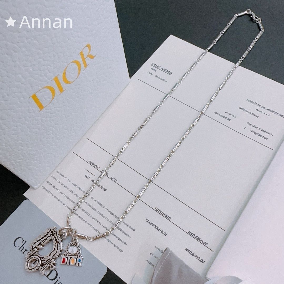 【最終値下げ】 美品 新品 CHRISTIAN DIOR クリスチャン ディオール ネックレス メンズ 結婚式 卒業式 清楚 イベント 入学式