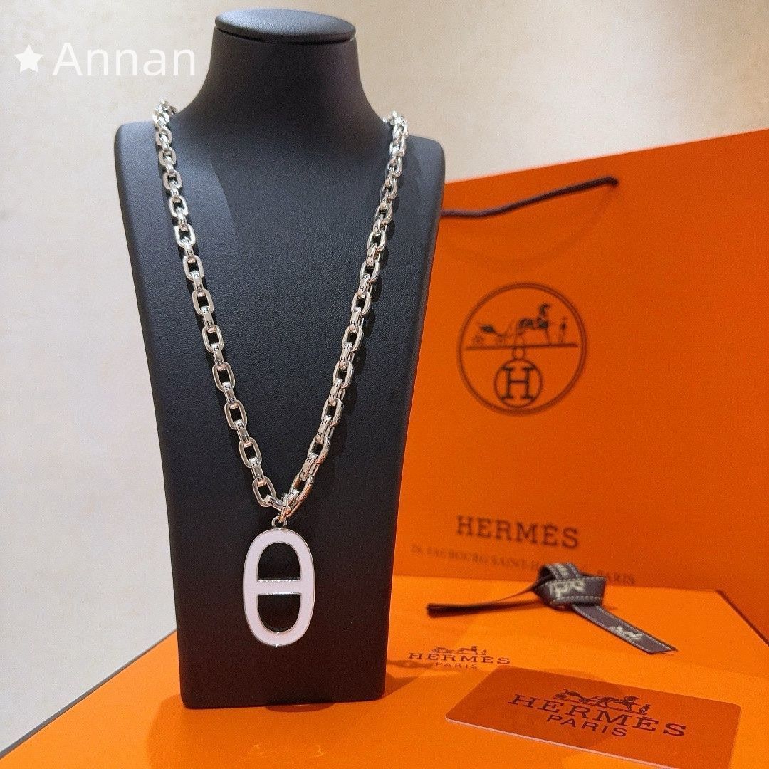 人気 極美品新品 HERMES エルメス ネックレス メンズ 結婚式 卒業式 清楚 イベント 入学式