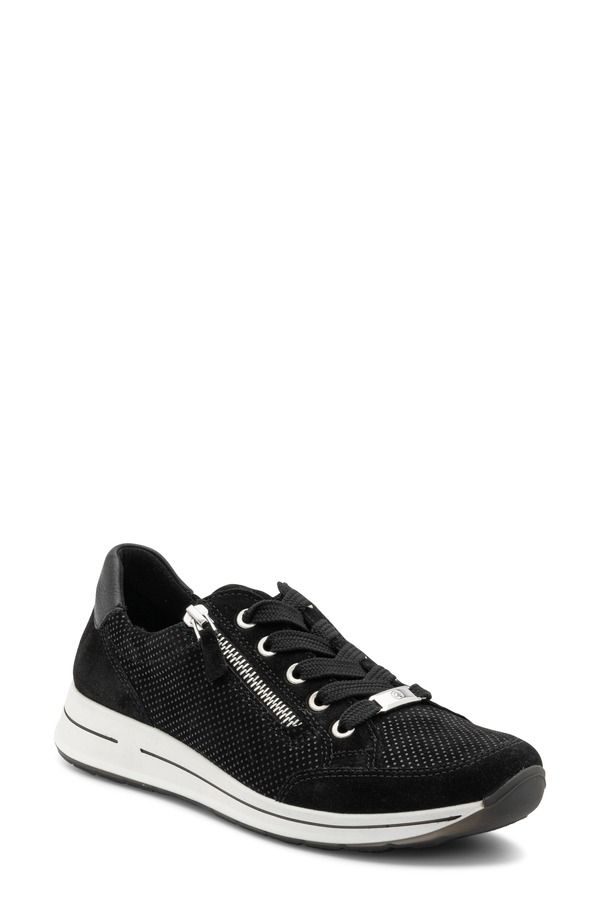 アラ レディース シューズ スニーカー ara Oleanna Sneaker Black Puntikid ブラック
