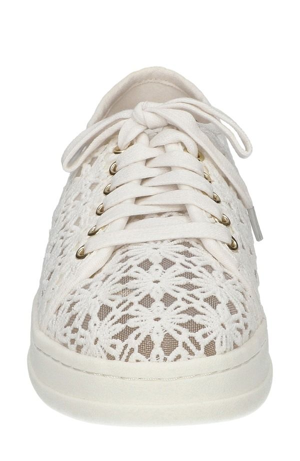 ベラヴィータ レディース シューズ スニーカー プラットフォーム レース Bella Vitabagale Lace Platform Sneaker White Flower Embroidery