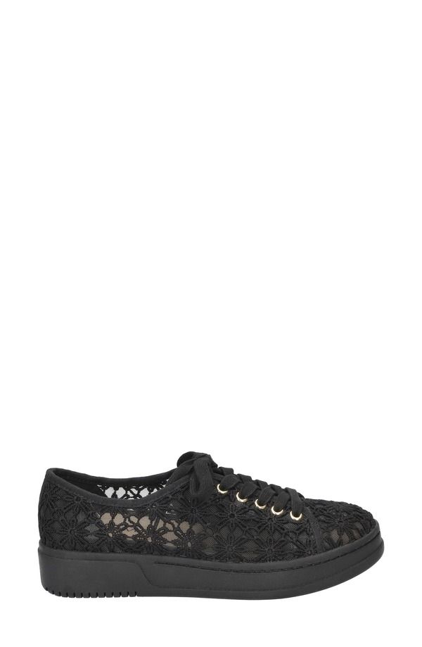 ベラヴィータ レディース シューズ スニーカー プラットフォーム レース Bella Vitabagale Lace Platform Sneaker Black Flower Embroidery