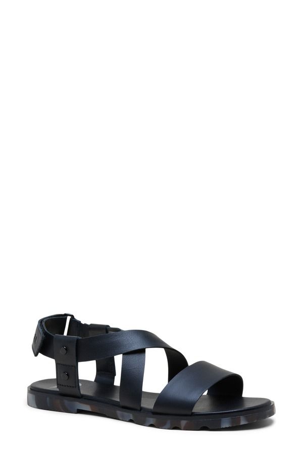 ソレル レディース シューズ サンダル SORELla III Crisscrossandal Black Dark Graphite ブラック