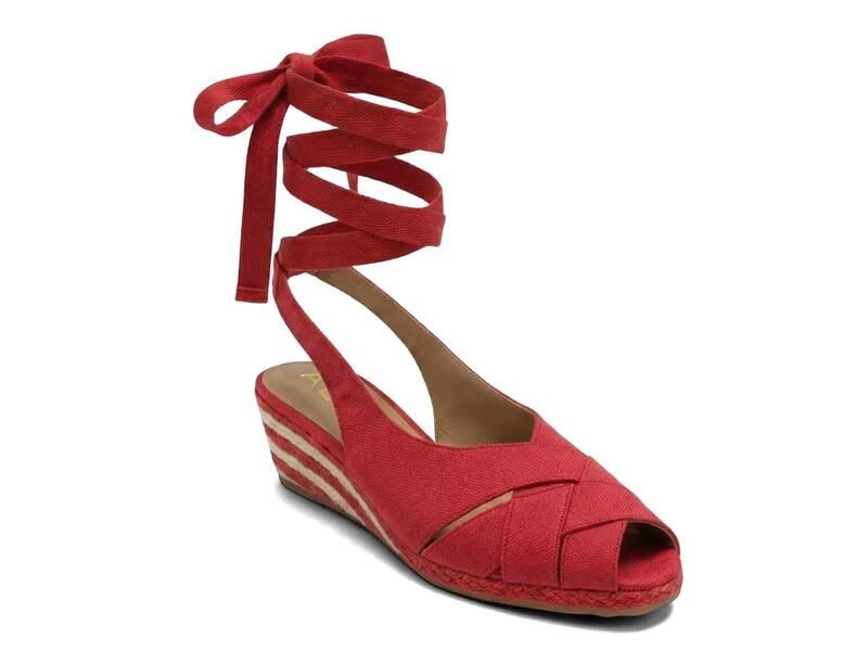 エアロソールズ レディース シューズ サンダル AerosolesRoberta Espadrille Wedge Sandal Red レッド
