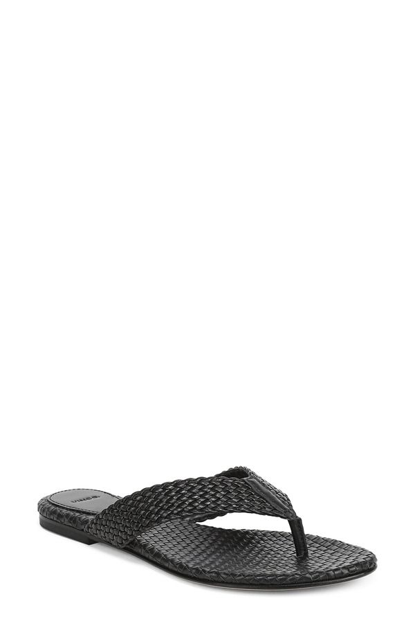 ヴィンス レディース シューズ サンダル Vince Lotus Flip Flop Black ブラック