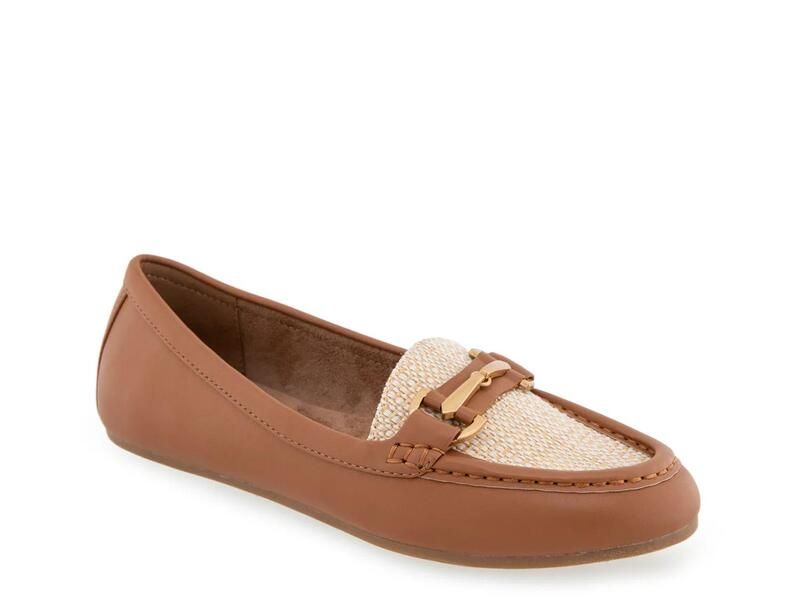 エアロソールズ レディース シューズ スリッポン・ローファー AerosolesDay Drive Loafer BrownOff White オフホワイト