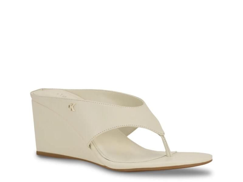 カルバンクライン レディース シューズ サンダル Calvin KleinMarchela Wedge Sandal Ivory アイボリー