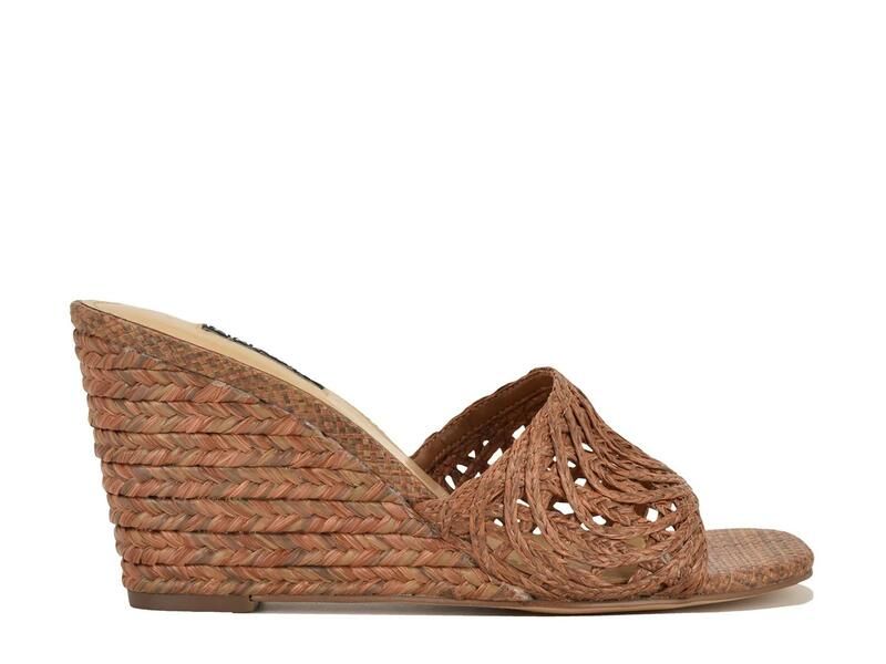 ナインウェスト レディース シューズ サンダル Nine WestNimma Espadrille Wedge Sandal Medium Brown ブラウン