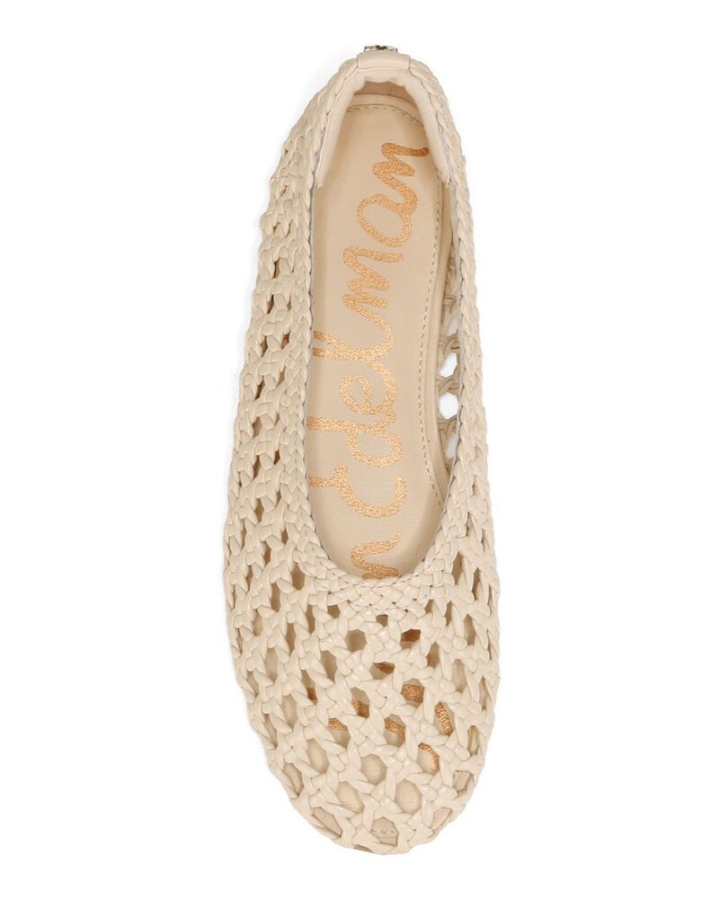 サムエデルマン レディース シューズ パンプス レザー Sam Edelman Womenshira Woven Leather Ballet Flats Ivory アイボリー