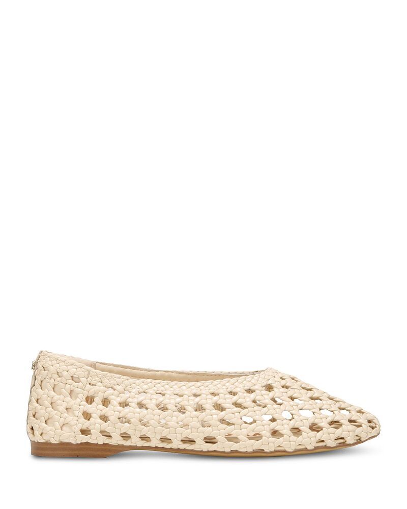 サムエデルマン レディース シューズ パンプス レザー Sam Edelman Womenshira Woven Leather Ballet Flats Ivory アイボリー