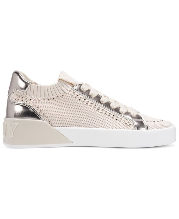 ダナ キャラン ニューヨーク レディース シューズ スニーカー レース DKNY Womens Mallory Studs LaceUp Sneakers Coconut ダナ キャラン ニューヨーク レディース シューズ スニーカー レース DKNY Womens Mallory Studs LaceUp Sneakers Coconut