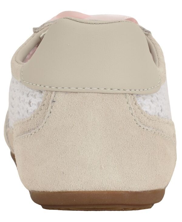 ゲス レディース シューズ スニーカー メッシュ レース GUESS Womens Releve Mesh Low Profile LaceUp Sneakers White MeshBeigePin