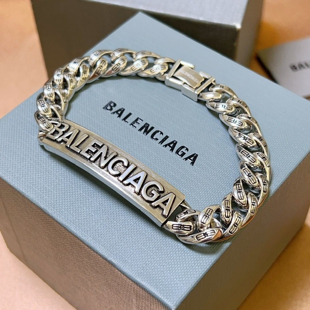 新品同様 人気 新品 BALENCIAGA バレンシアガ ブレスレット バングル リストバンド メンズ 結婚式 卒業式 清楚 イベント 入学式