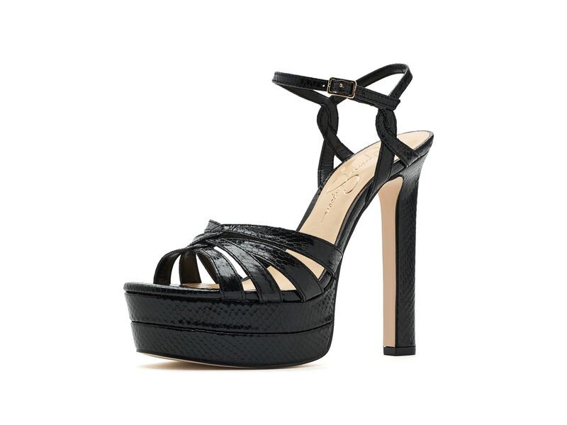 ジェシカシンプソン レディース シューズ ヒール プラットフォーム サンダル Jessica Simpson Itzari Double Platform Heeled Sandals Black ブ