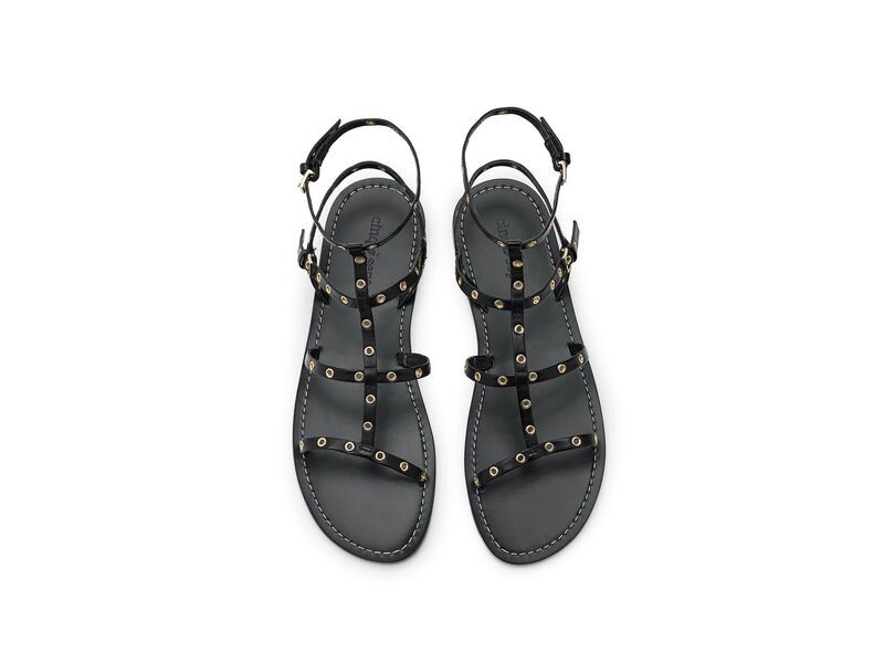 サンク ア セプト レディース シューズ サンダル Cinq A Sept Ariella Strappy Grommet SandalsWo Black ブラック