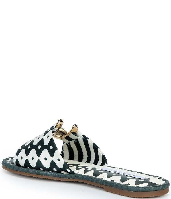 ジャンビニ レディース シューズ パンプス サンダル Gianni Bini Ferrel Striped Ornamented Slide Sandals IvoryGreen アイボリー ジャンビニ レディース シューズ パンプス サンダル Gianni Bini Ferrel Striped Ornamented Slide Sandals IvoryGreen アイボリー