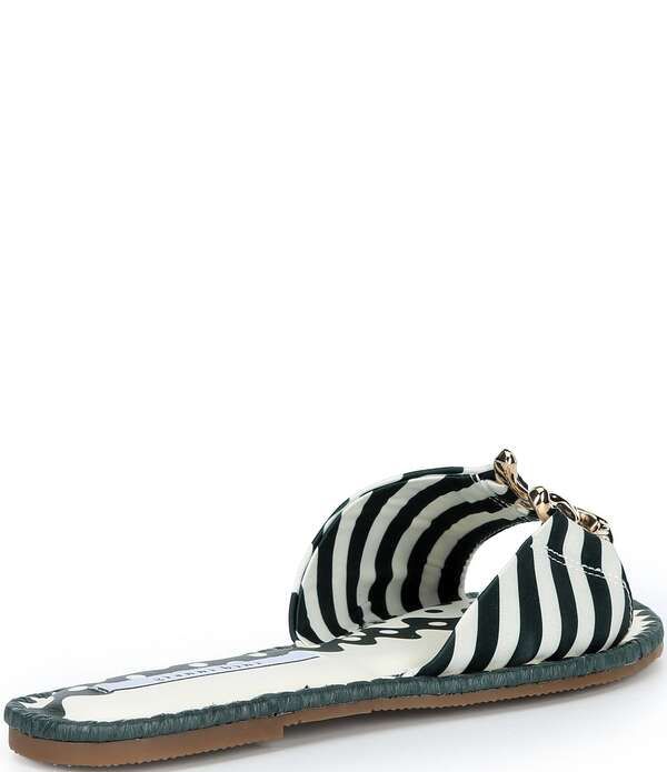 ジャンビニ レディース シューズ パンプス サンダル Gianni Bini Ferrel Striped Ornamented Slide Sandals IvoryGreen アイボリー ジャンビニ レディース シューズ パンプス サンダル Gianni Bini Ferrel Striped Ornamented Slide Sandals IvoryGreen アイボリー