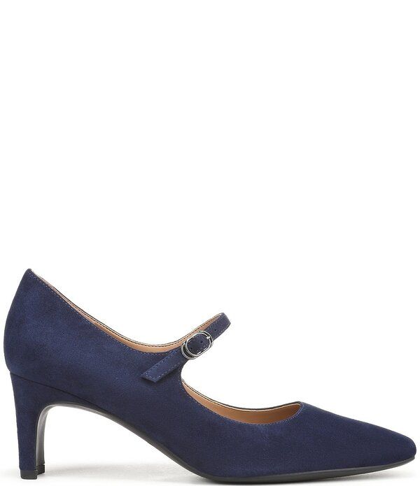 バイオニック レディース シューズ パンプスエード Vionic Samira Suede Mary Jane Pumps Navy Blazer ネイビー