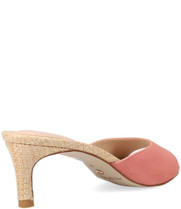 ペレモーダ レディース シューズ サンダル スエード Pelle Moda Unia Suede Raffia Stiletto Dress Mules Rose ペレモーダ レディース シューズ サンダル スエード Pelle Moda Unia Suede Raffia Stiletto Dress Mules Rose