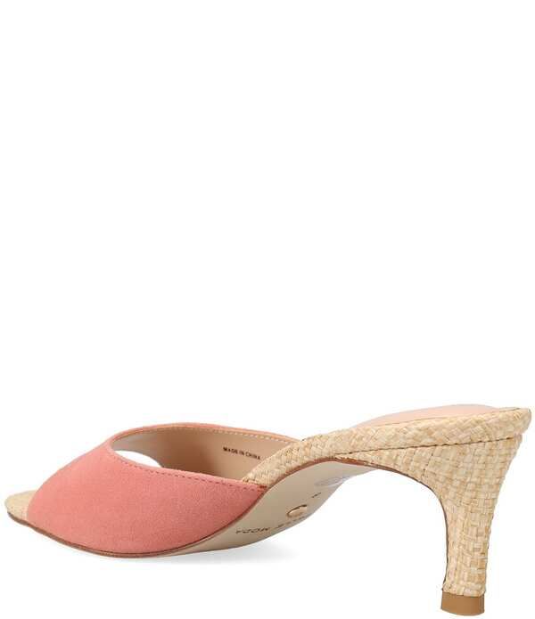 ペレモーダ レディース シューズ サンダル スエード Pelle Moda Unia Suede Raffia Stiletto Dress Mules Rose ペレモーダ レディース シューズ サンダル スエード Pelle Moda Unia Suede Raffia Stiletto Dress Mules Rose