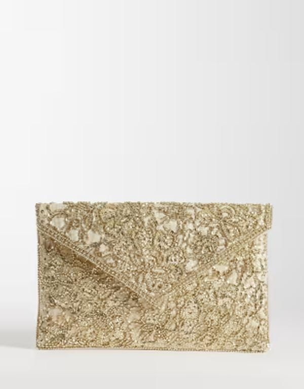 アクセサライズ レディース バッグ Accessorize tilly envelope clutch GOLD ゴールド