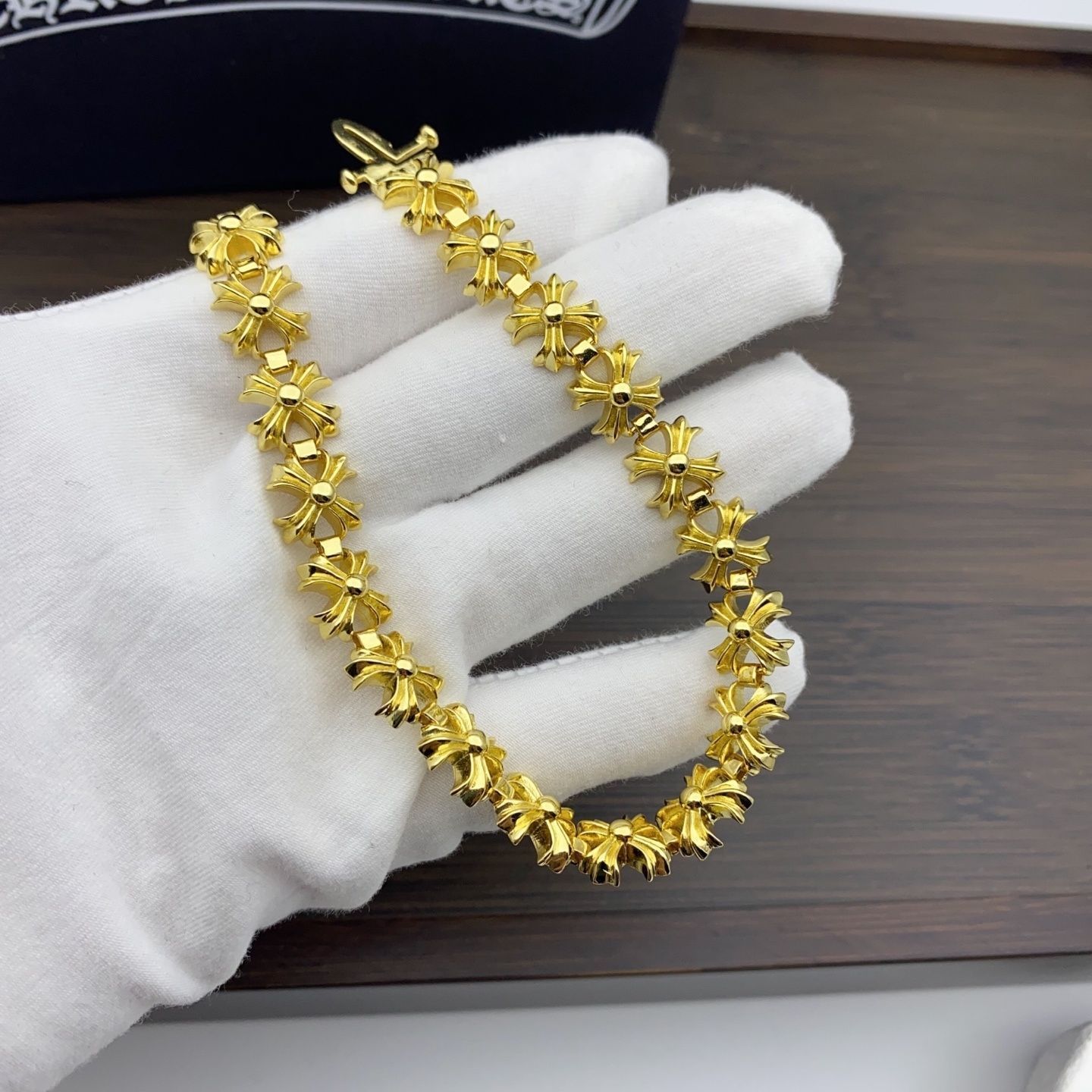 送料込☆ 超美品新品 CHROME HEARTS クロムハーツ ブレスレット バングル リストバンド メンズ 結婚式 卒業式 清楚 イベント 入学式